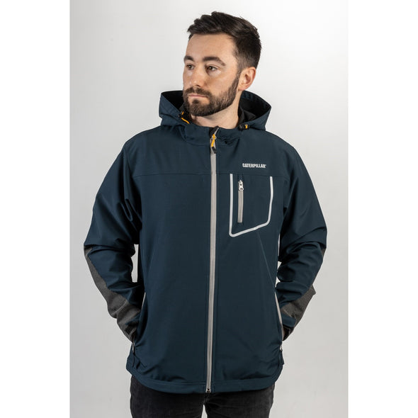 Capstone Hooded Soft Shell Jacket Medium Navy