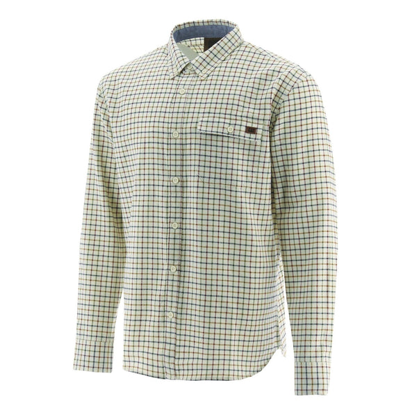 Tattersall Button Down Shirt Grey Small